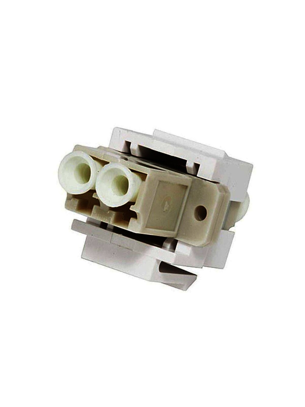 Monoprice 102875 Keystone Jack-Modular LC, White